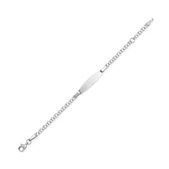 Bracelet enfant argent 925 rhodié 14cm avec gravure