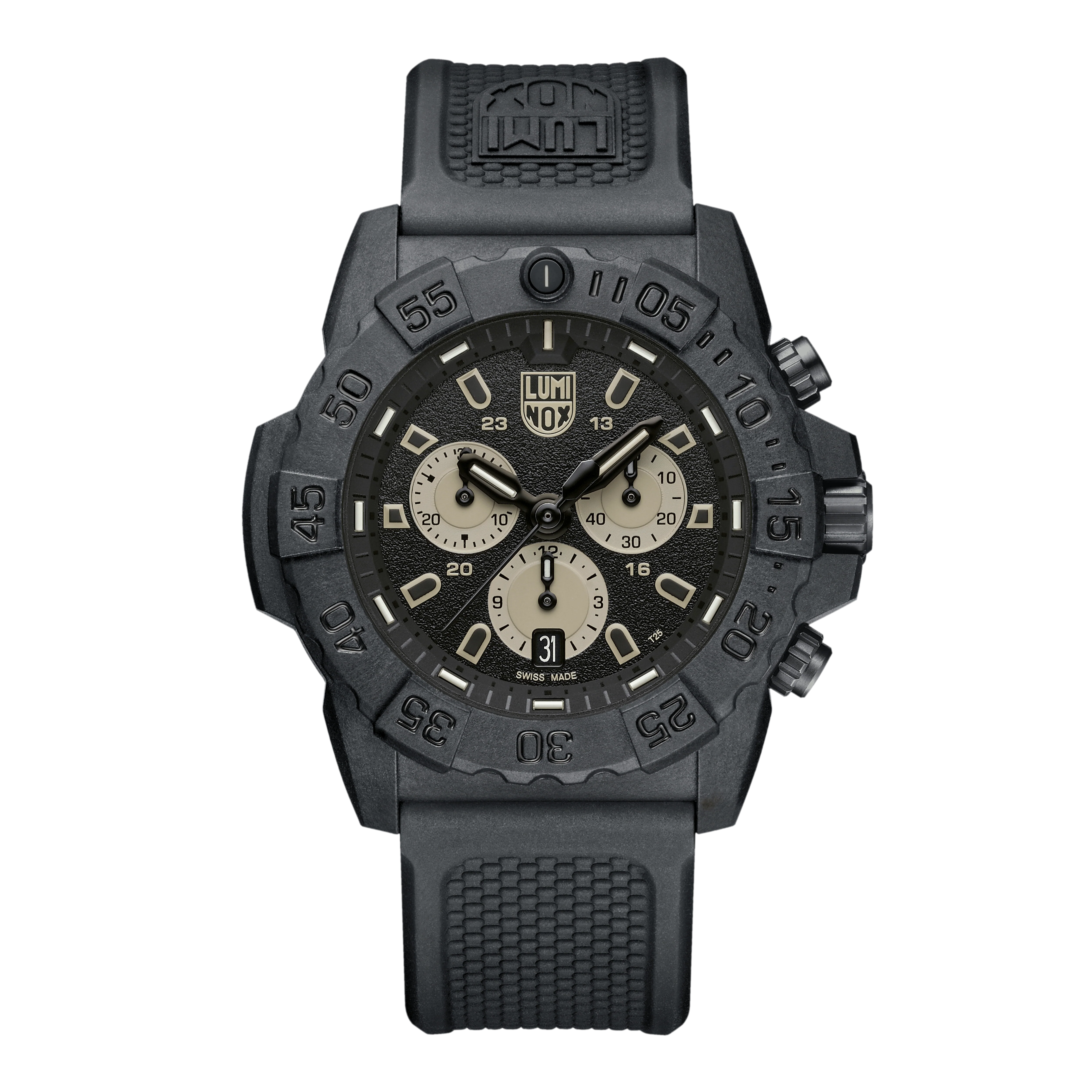 Luminox Navy SEAL Chronograph 45mm Taucheruhr Schwarz