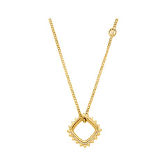 Michael Kors MK Lexington Damen Halskette aus vergoldetem Messing Goldfarben mit Zirkonia – MKJ8609710