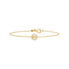 Michael Kors Kors MK Damen Armband Goldfarben mit Zirkonia