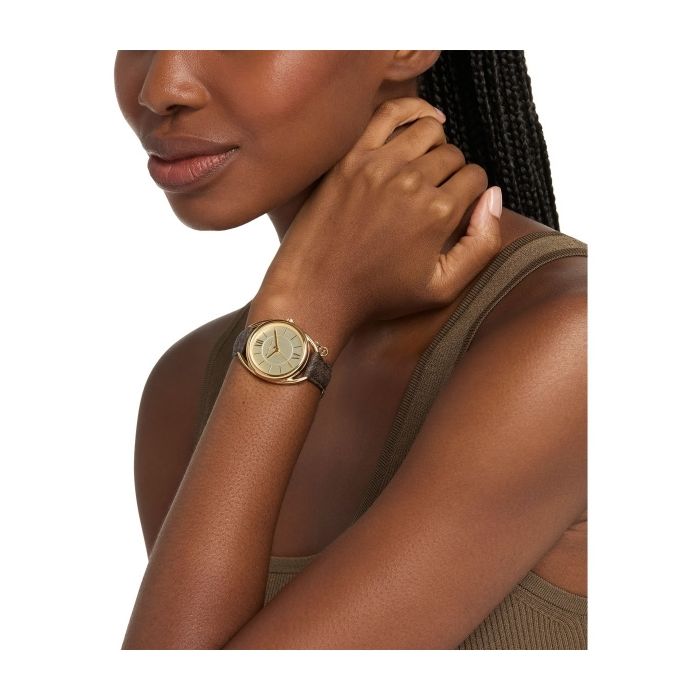 Michael Kors Leia Damenuhr Gold/Braun 33 mm – MK7679