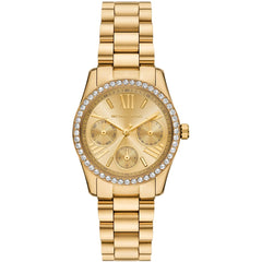 Michael Kors Lexington Lux Day Date Damenuhr Gold 33 mm – MK4982