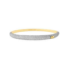 Michael Kors Metallic Muse Damen Armreif Bicolor Gold- und Silberfarben mit Zirkonia
