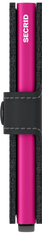Portefeuille Secrid Mini Noir Mat &amp; Fuchsia avec gravure - MM-Noir &amp; Fuchsia