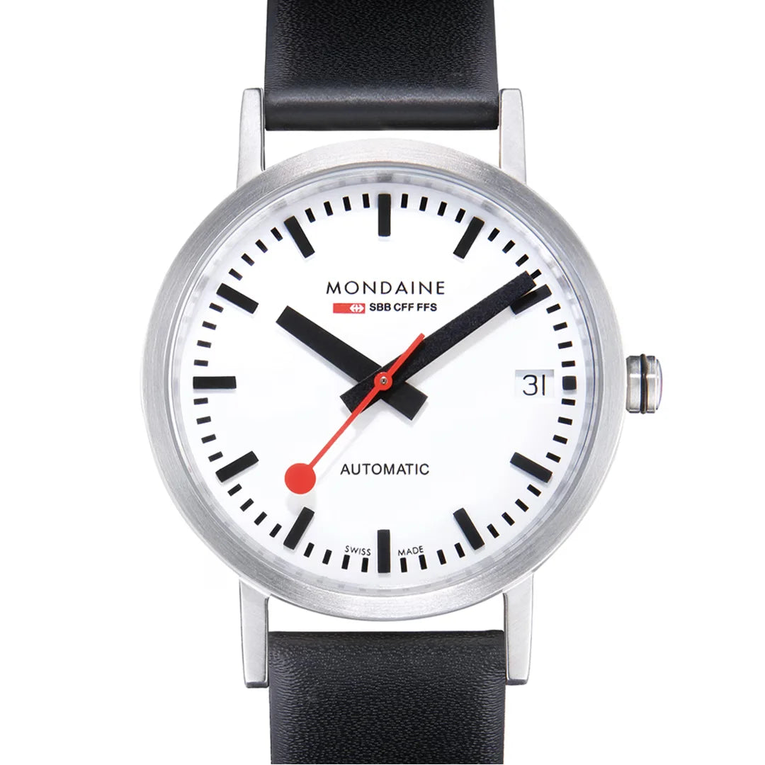 Mondaine Classic Automatic Herrenuhr in Schwarz, 33 MM - A128.30008.16SBB