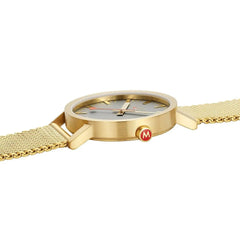 Mondaine Classic Herrenuhr aus Goldene Edelstahl, 40 MM - A660.30360.80SBM