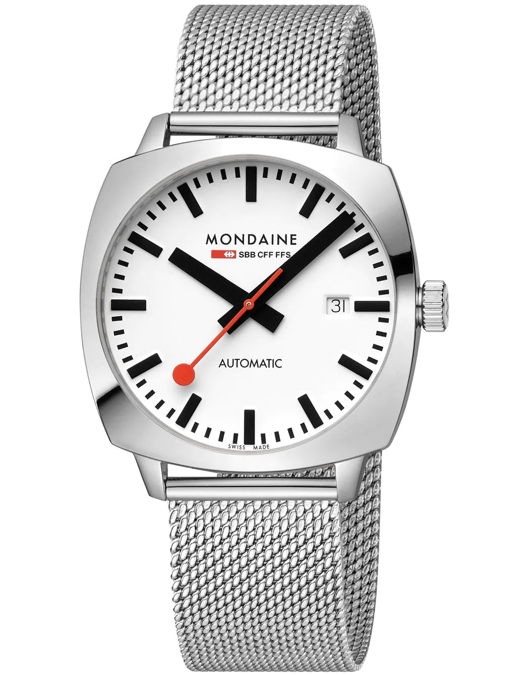 Mondaine Cushion Automatik 39mm 10ATM Herrenuhr - MSL.3961B.SM