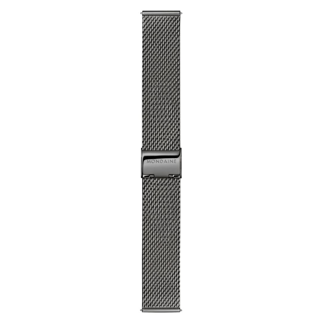 Mondaine Doppio Schwarz Ø 41 Herrenuhr - MLE.41220.SM