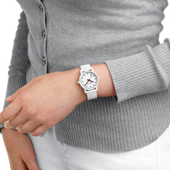 Mondaine essence Weiss 32mm Damenuhr - MS1.32110.RA