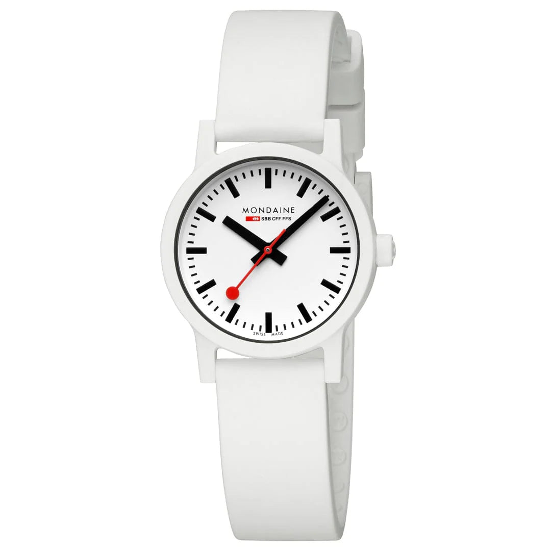 Mondaine essence Weiss 32mm Damenuhr - MS1.32110.RA