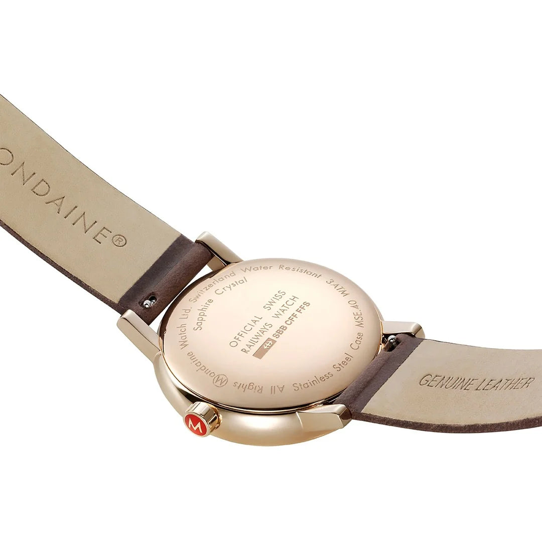 Mondaine EVO2 Herrenuhr in Braun, 40 MM - MSE.40181.LG