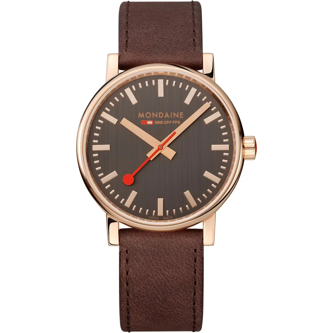 Mondaine EVO2 Herrenuhr in Braun, 40 MM - MSE.40181.LG