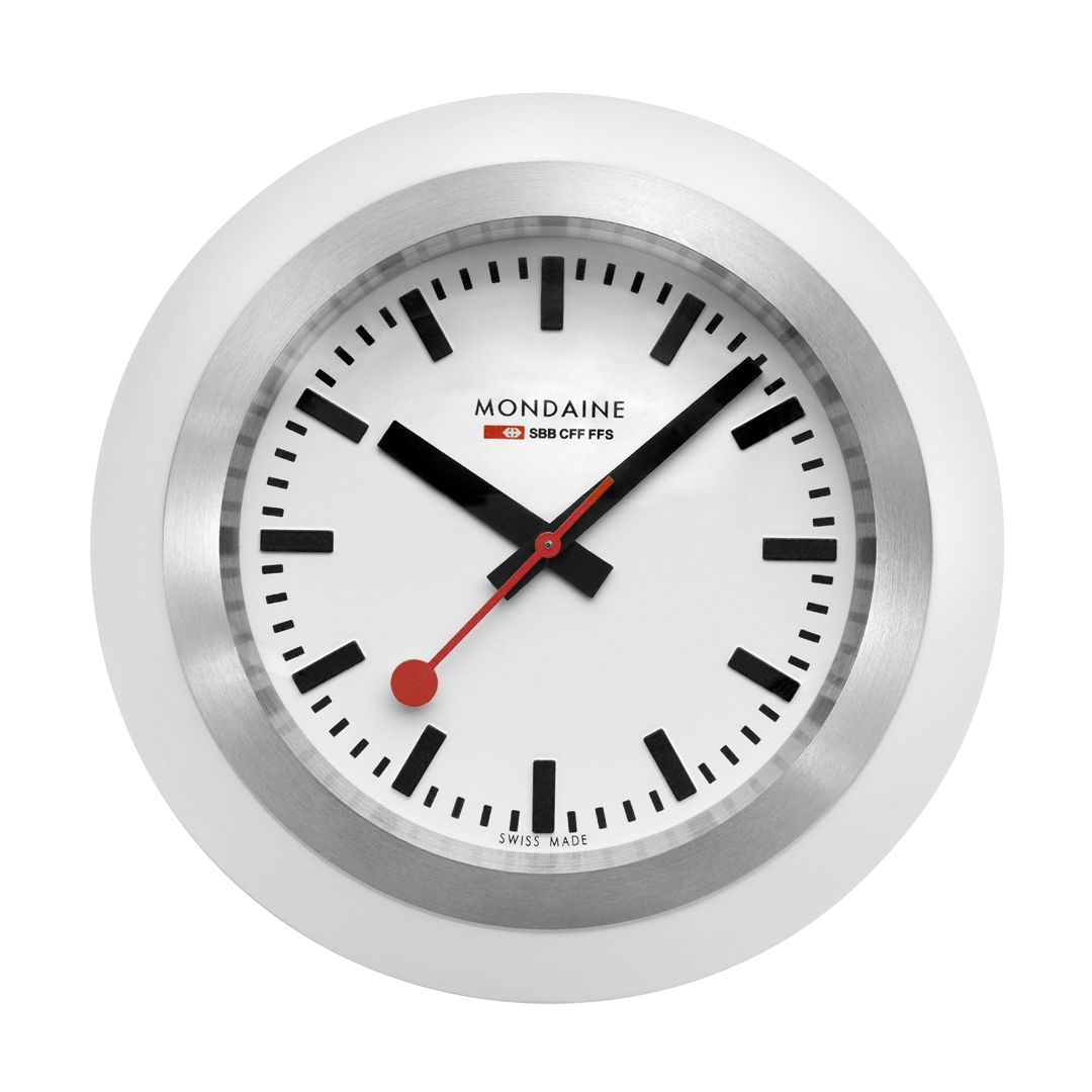 Mondaine Globe Tischuhr Weiss 60mm Unisexuhr - A660.30335.16SBA