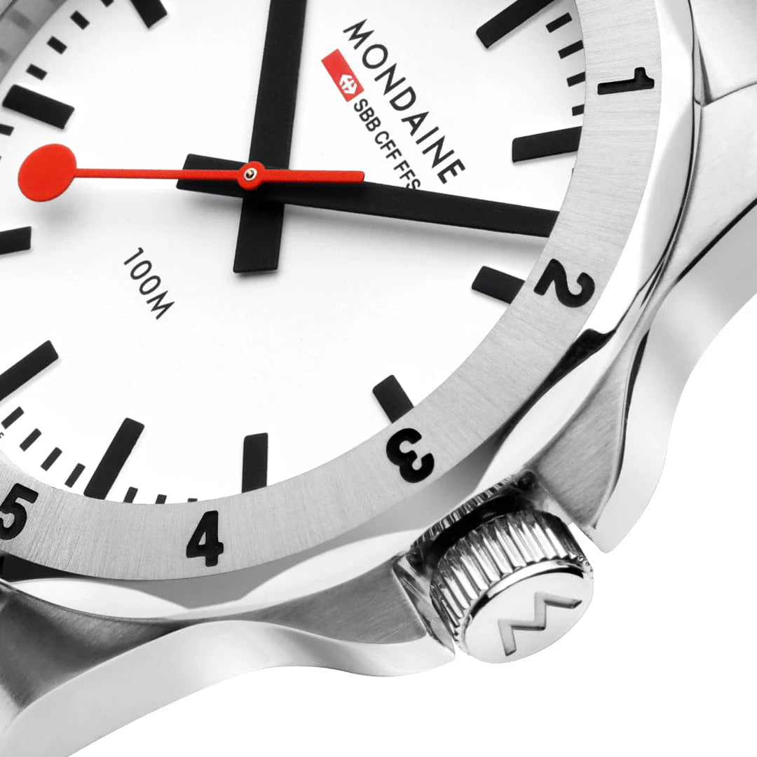 Mondaine Numeri 42mm 10ATM Herrenuhr - MSN.4211B.SK 