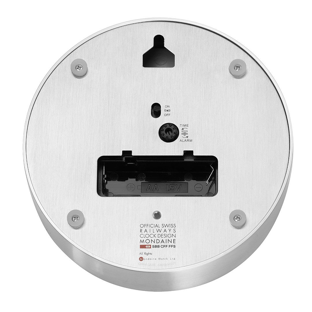 Mondaine Tischuhr mit Alarm Blau Ø 12.5cm Unisexuhr - A997.MCAL.46SBV.2