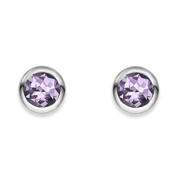 Ohrstecker 925 Silber mit Amethyst -  6262.03665/0002