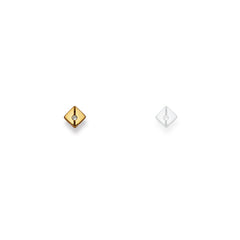Ohrstecker Einzel – 750 Gelbgold, poliert, mit facettiertem Zirkonia - 1162.03030/0001