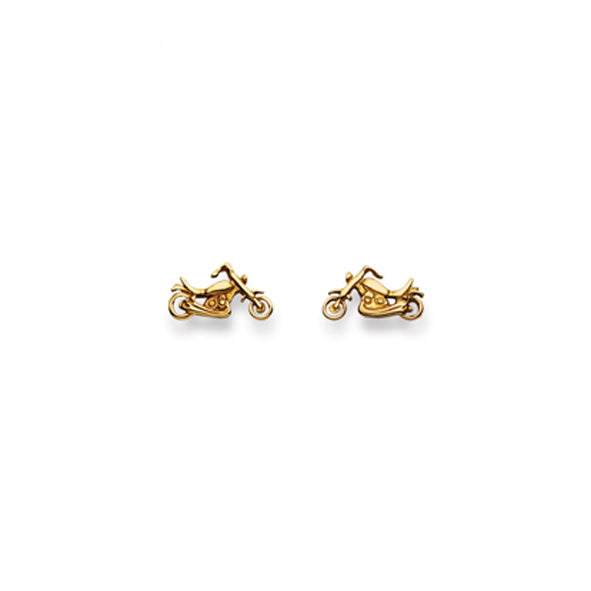 Ohrstecker Einzel Chopper – 750 Gelbgold, matt und poliert - 1163.02948/0002