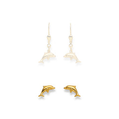 Ohrstecker Einzel Delphin – 750 Gelbgold, poliert - 1163.02293/0005