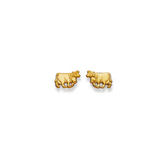 Ohrstecker Einzel Kuh – 750 Gelbgold, poliert - 1163.02422/0005