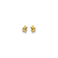 Ohrstecker Einzel Maus – 750 Gelbgold, matt und poliert - 1163.01009/0002