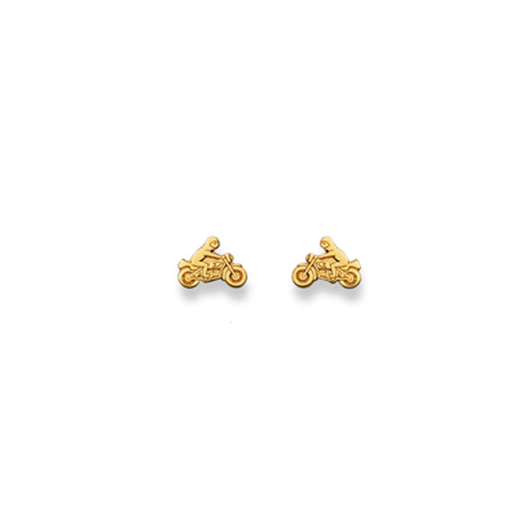 Ohrstecker Einzel Motorrad – 750 Gelbgold, poliert - 1163.01154/0003