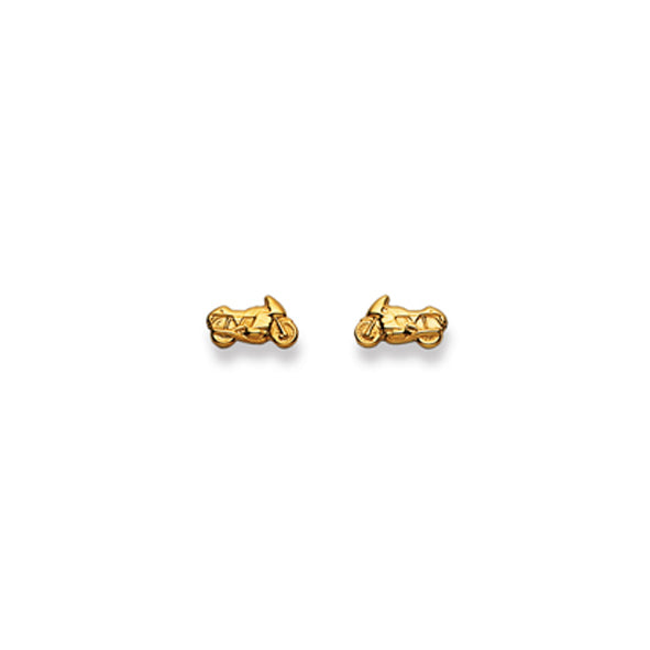 Ohrstecker Einzel Motorrad – 750 Gelbgold, poliert - 1163.02247/0003