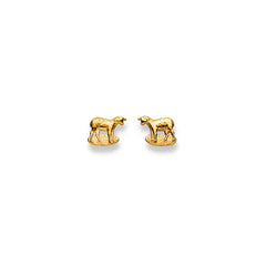 Ohrstecker Einzel Schaf – 750 Gelbgold, matt und poliert - 1163.02109/0007