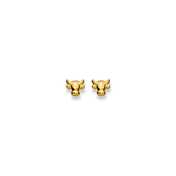Ohrstecker Einzel Stier – 750 Gelbgold, poliert - 1163.02297/0003