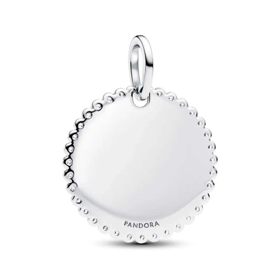 Pandora Anhänger mit runder Platte mit Gravurmöglichkeit - 394007C01