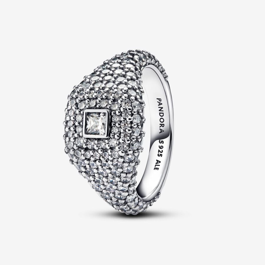Pandora Damenring - Pavé-Quadrat Cocktailring -  193556C01