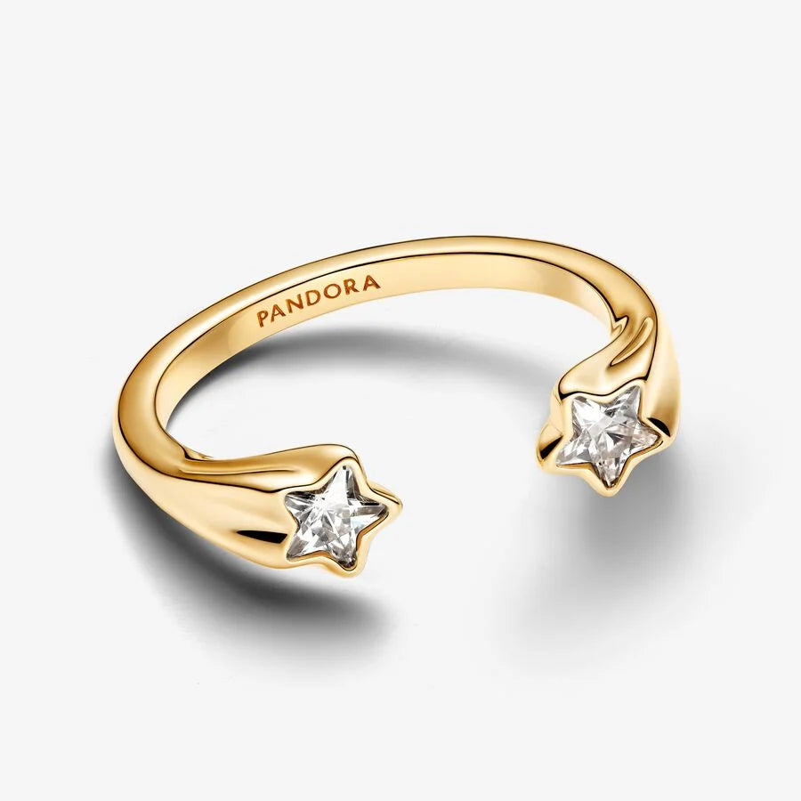 Pandora Damenring - Sternschnuppen Offener Ring - 163582C01-56