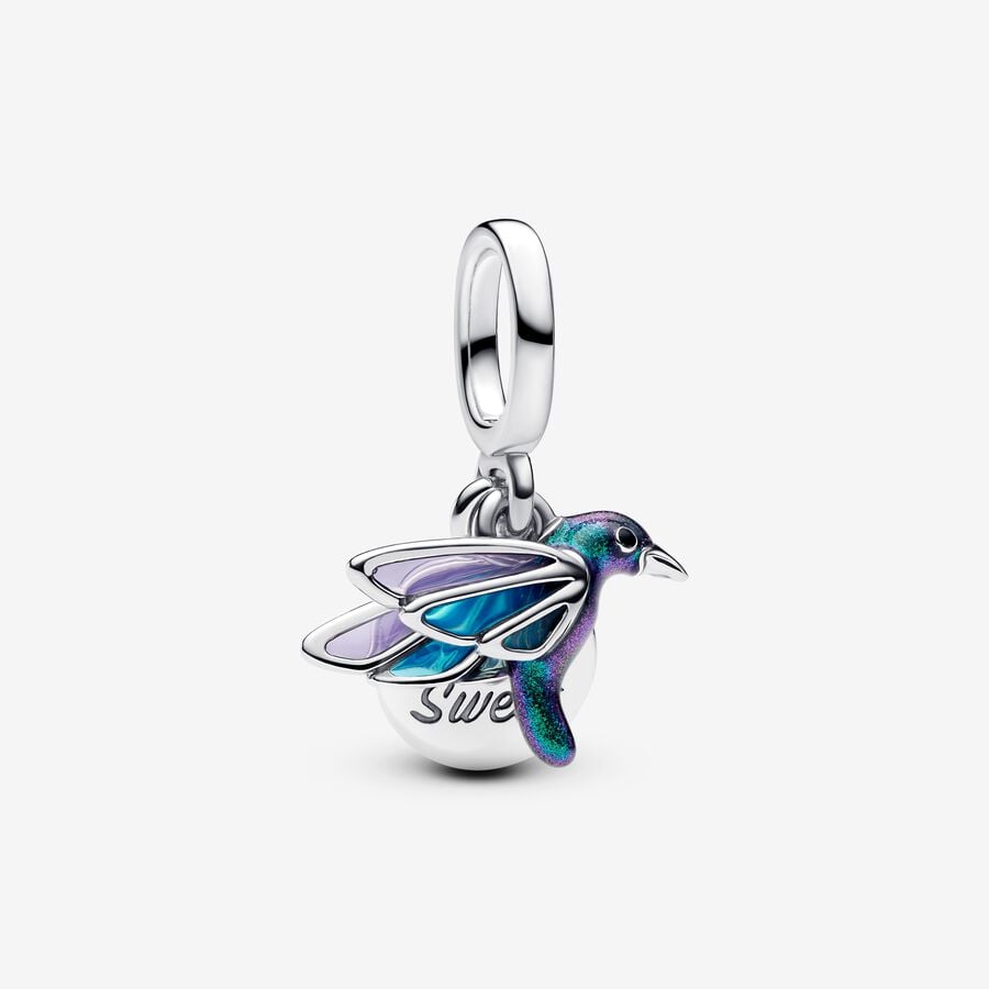 Pandora Doppelter Kolibri Anhänger Charm - 793746C01