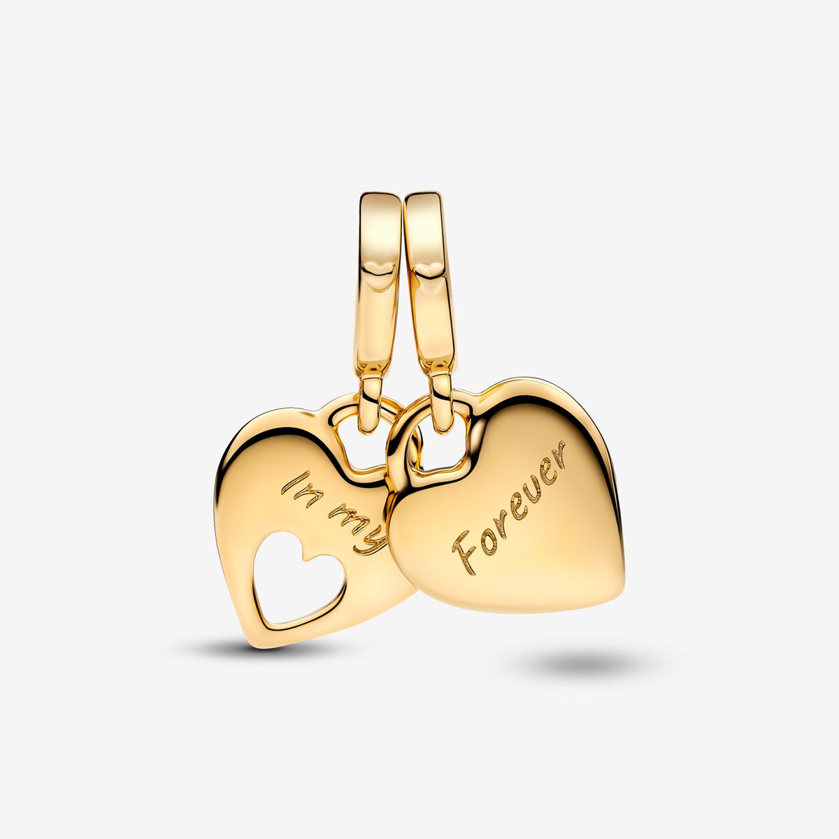 Pandora Doppeltes Herz Charm-Anhänger - 769187C01