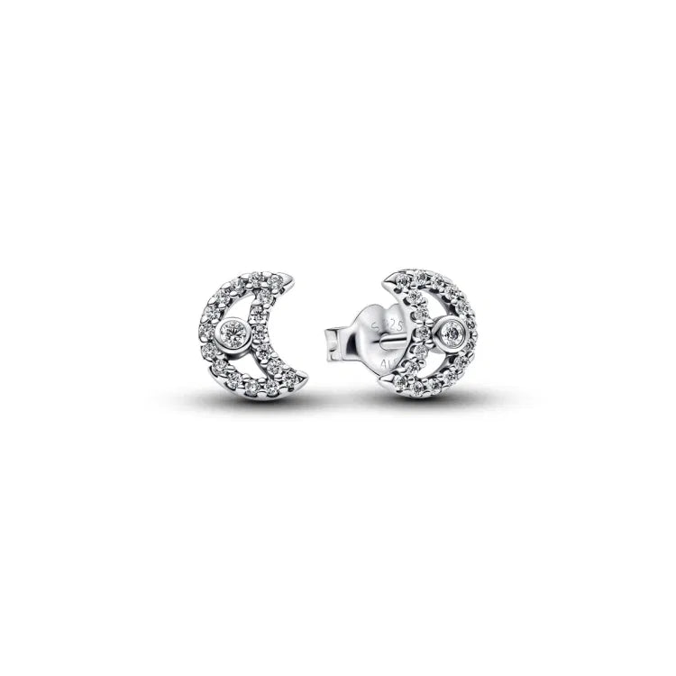 Pandora Funkelnder Mond Ohrstecker - 294257C01