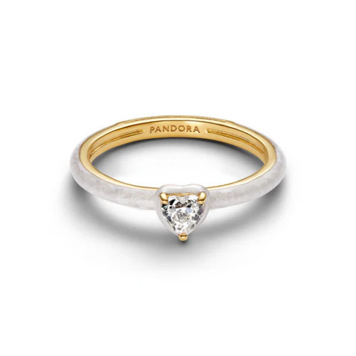 Pandora Herz 14 Karat vergoldeter Ring - 163088C01