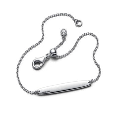 Pandora Kettenarmband mit Stegplatte mit Gravurmöglichkeit - 594010C01-18