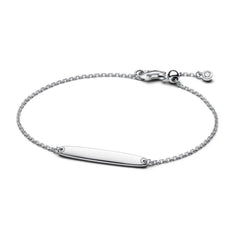 Pandora Kettenarmband mit Stegplatte mit Gravurmöglichkeit - 594010C01-18