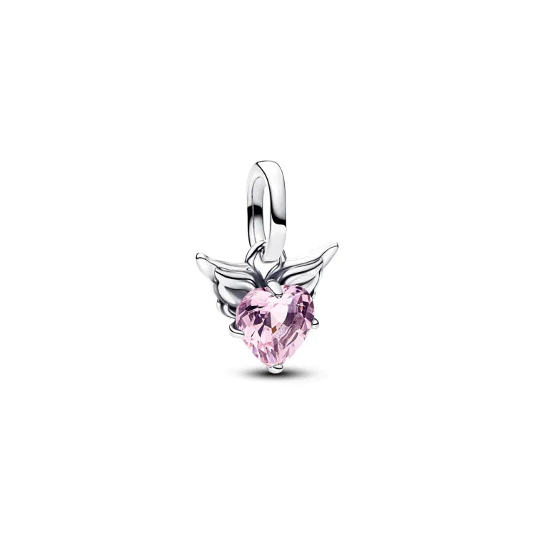 Pandora ME Geflügeltes Herz Mini Charm Anhänger - 793626C02