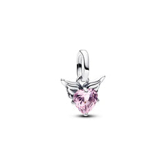 Pandora ME Geflügeltes Herz Mini Charm Anhänger - 793626C02