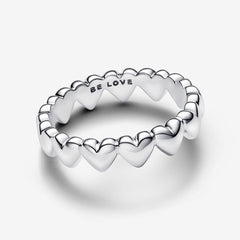 Pandora Reihe von Herzen Ring - 193427C00