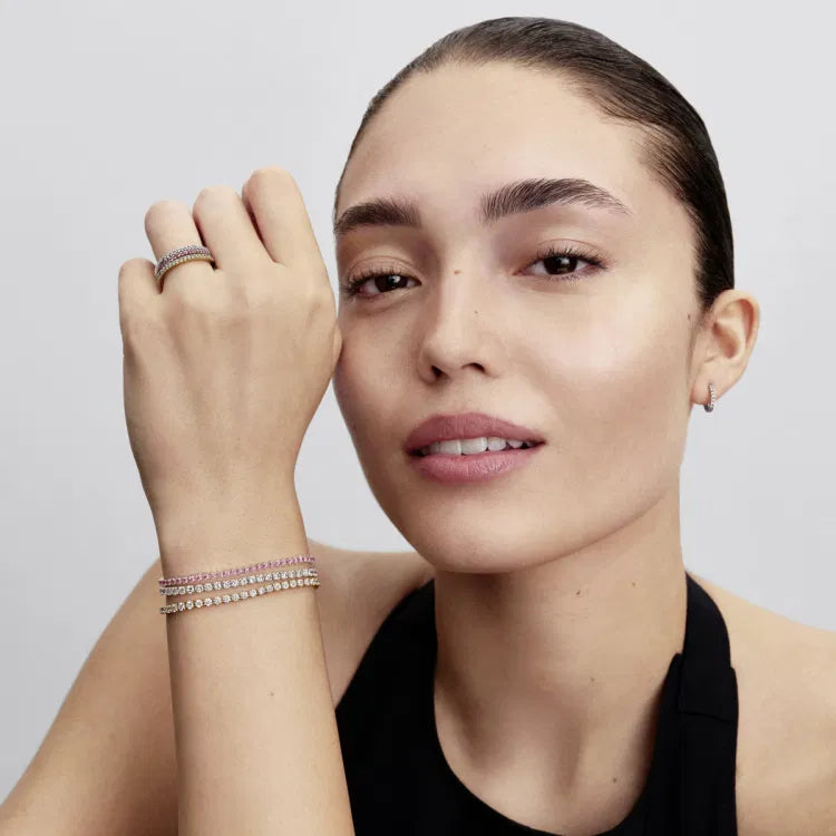 Pandora Rosafarbenes Kleines Tennisarmband - 593927C02