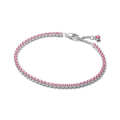 Pandora Rosafarbenes Kleines Tennisarmband - 593927C02