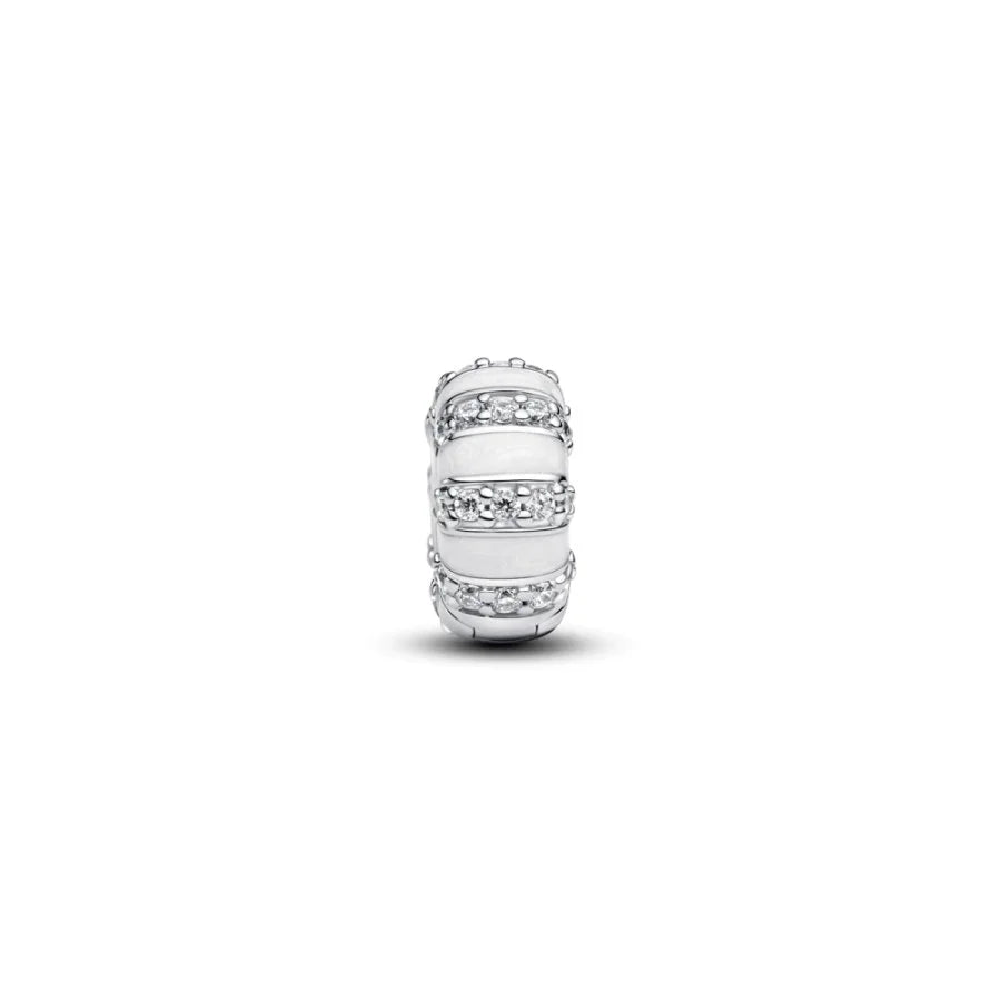 Pandora Sterlingsilber Clip mit klaren Zirkonia - 793785C01
