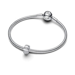 Pandora Sterlingsilber Clip mit klaren Zirkonia - 793785C01