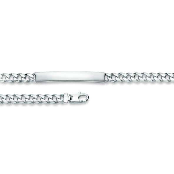 Panzer Plaketten Armband aus Silber 925 weiss - 6277.00008/1900