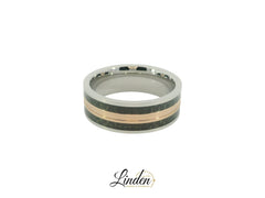 Partnerring aus Carbon & Edelstahl – Modell CS-037/8