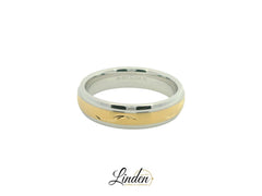 Partnerringe Silber 925 / 18 Karat - 750 Gold - SG - 122/6