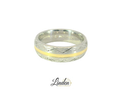 Partnerringe Silber 925 / 18 Karat - 750 Gold - SG134 / 7