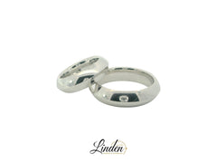 Partnerringe Silber 925 rhodiniert - S-31300/6